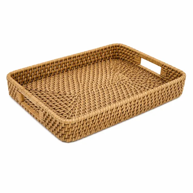 Cane Rectangular Tray 13*11*2.5 Inch 
